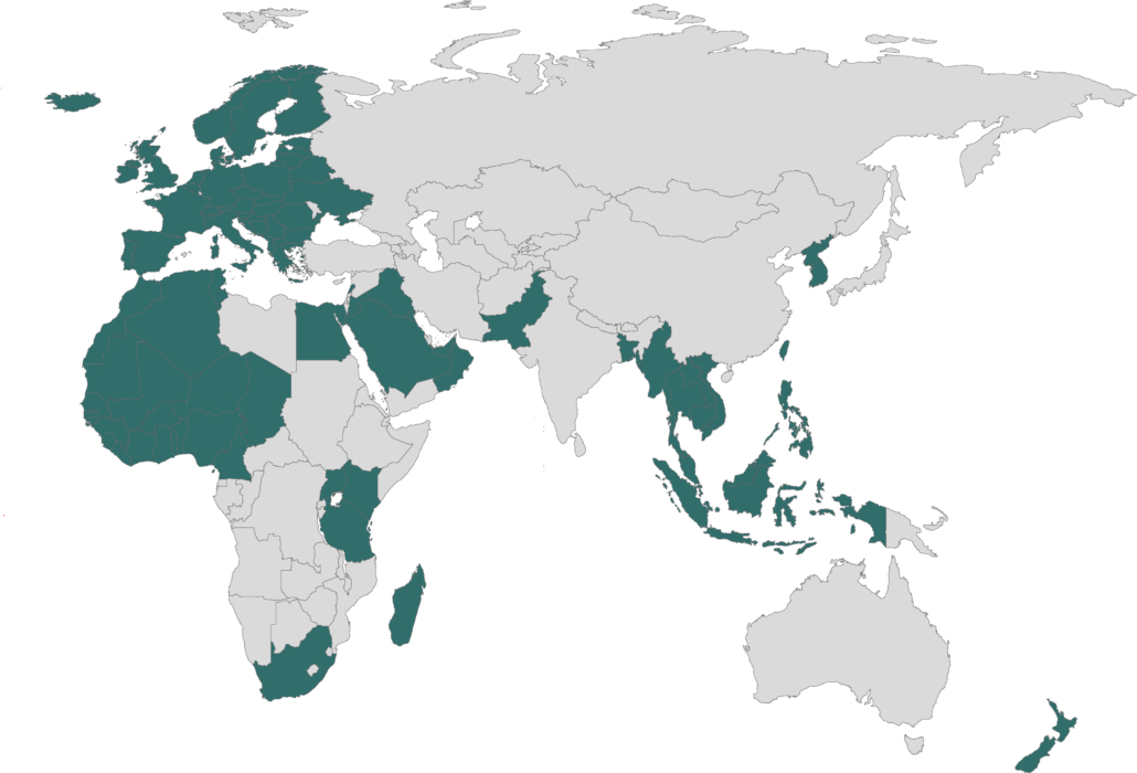 World map Dopharma 2021 - Dopharma France website
